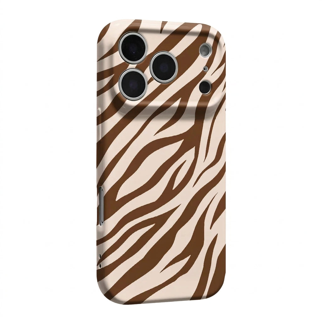 Zebra Print iPhone Case – Hard Shockproof Bumper Cover