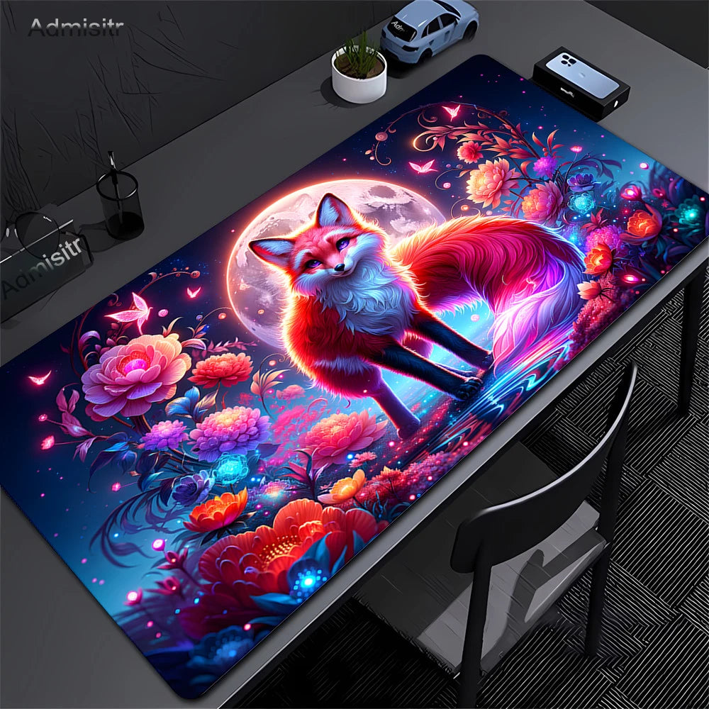 Mythical Fox Landscape Desk and Keyboard Mat