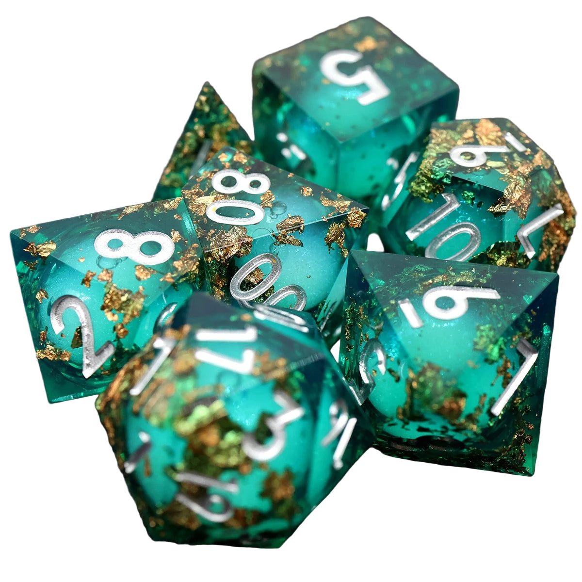 Floral Resin DND Dice Set