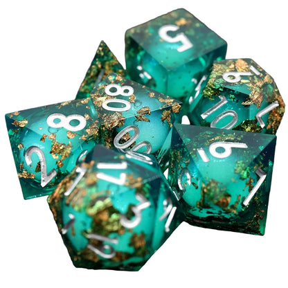 Floral Resin DND Dice Set