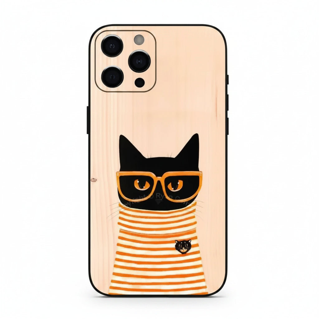 Colourful Cartoon Cat Phone Case (for iPhone)