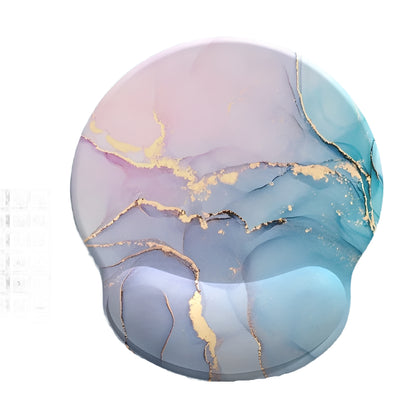 Gradient Marble Wrist Rest Mouse Pad