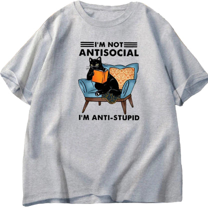 I'm Not Antisocial Funny Graphic Men's Tee