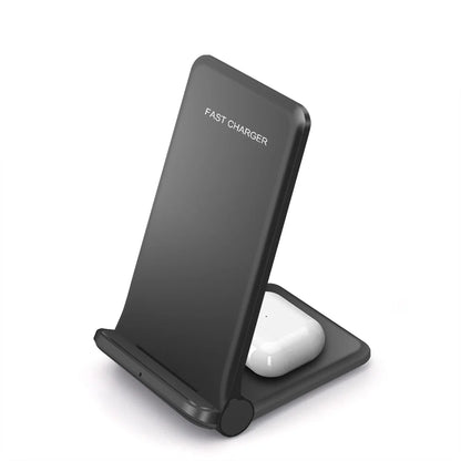 2 In 1 Fast-Charging Wireless Charger Stand