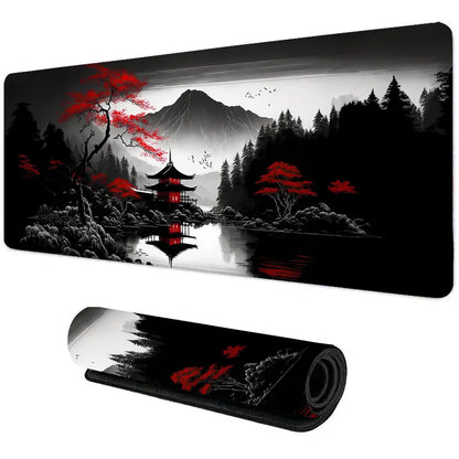 Japanese Moonscape Computer Desk Mat