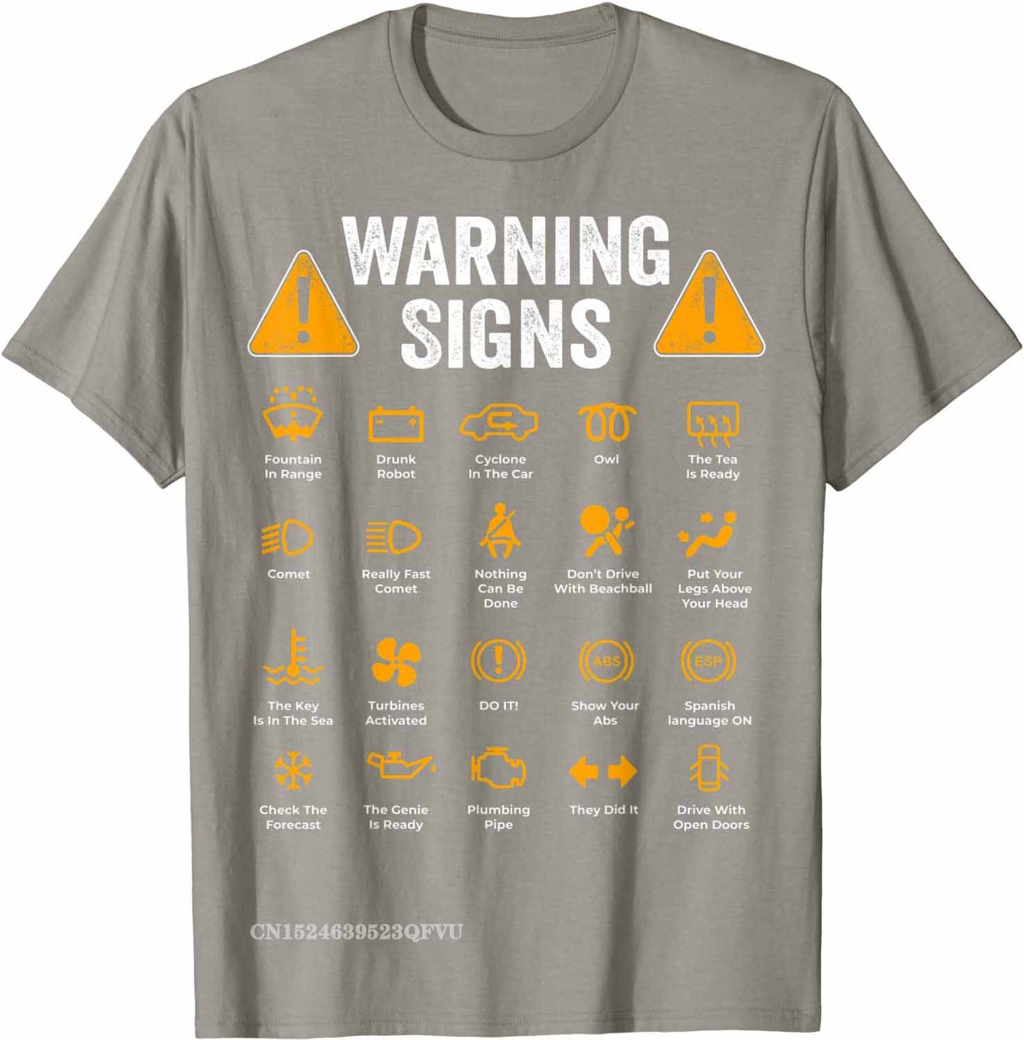 Funny Driving Warning Signs Men's Tee