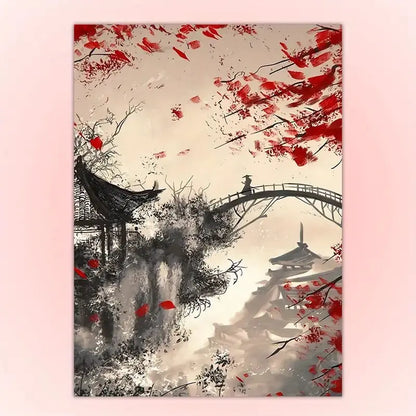 Japanese Scenery and Samurai Canvas Printswall