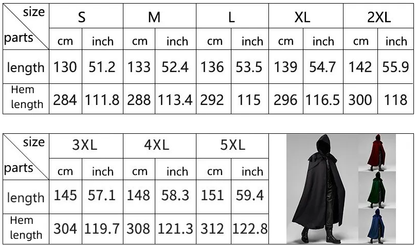 Medieval Assassin Costume Cloak