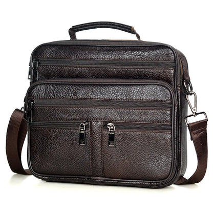 Genuine Leather Men's Office Shoulder Bag