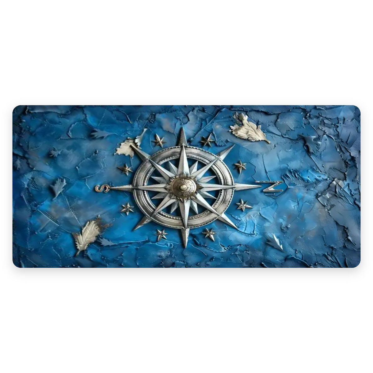 Nautical Compass Desk Mat – Large Gaming Mouse Pad