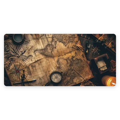 Nautical Compass Desk Mat – Large Gaming Mouse Pad