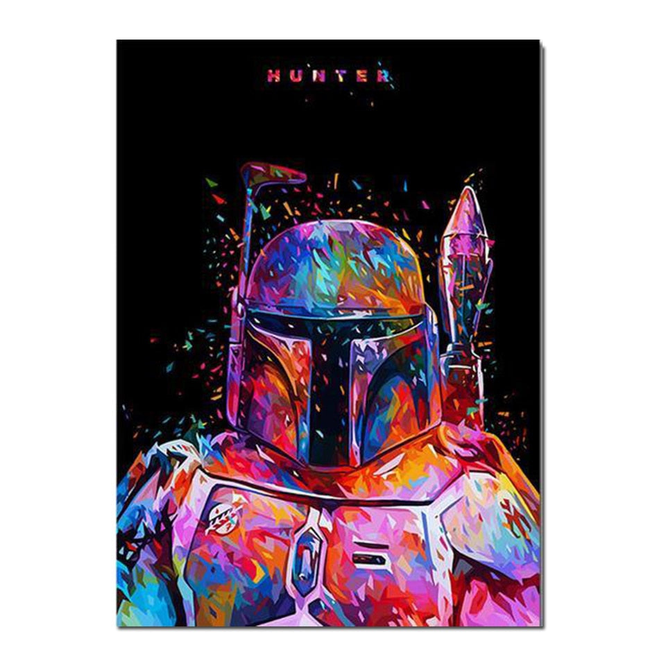 Star Wars Watercolour Splash DIY Diamond Cross-Stitch Kit (Black)