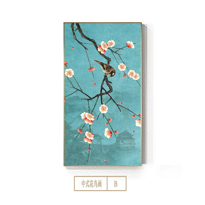 Abstract Chinese Flower Wall Art