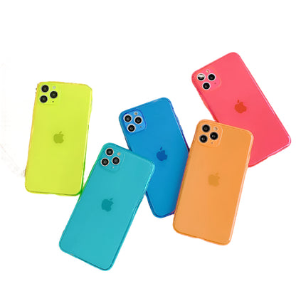 Soft Silicone Neon Colour iPhone Cases
