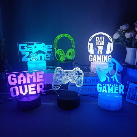 3D Neon Gamer Lights