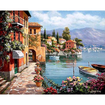 Beautiful Landscape Paint By Numbers Kit (Framed)