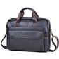Lachiour Men's Leather Office Briefcase