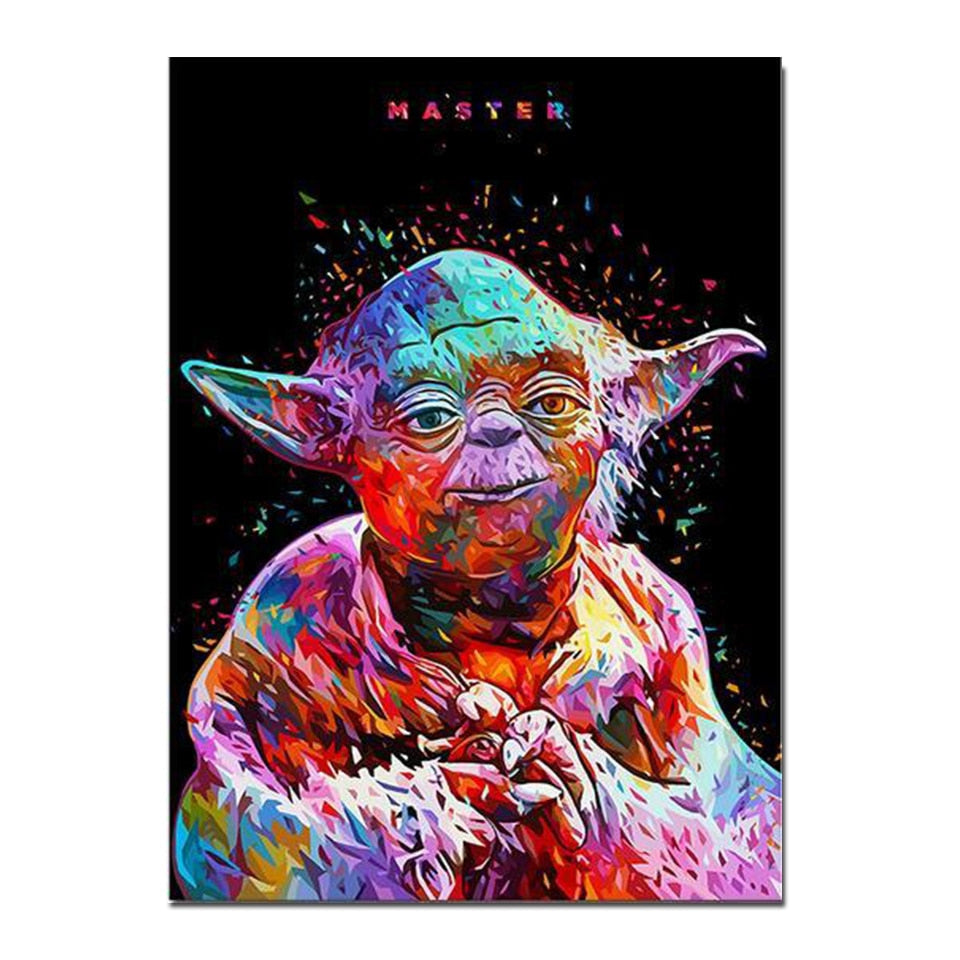 Star Wars Watercolour Splash DIY Diamond Cross-Stitch Kit (Black)