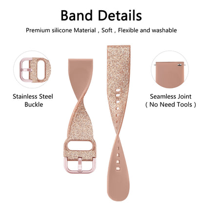 Smart Watch 20mm Silicone Wrist Strap