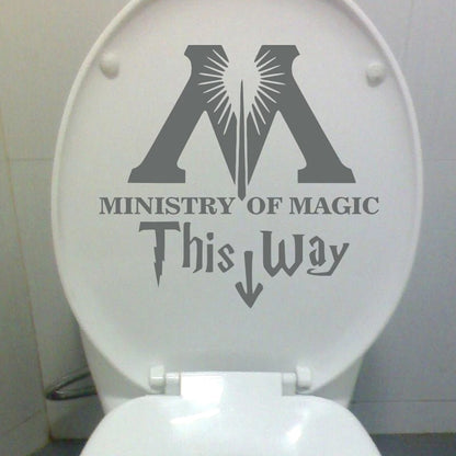 Harry Potter Ministry Of Magic Toilet Decal