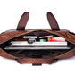 Lachiour Men's Leather Office Briefcase