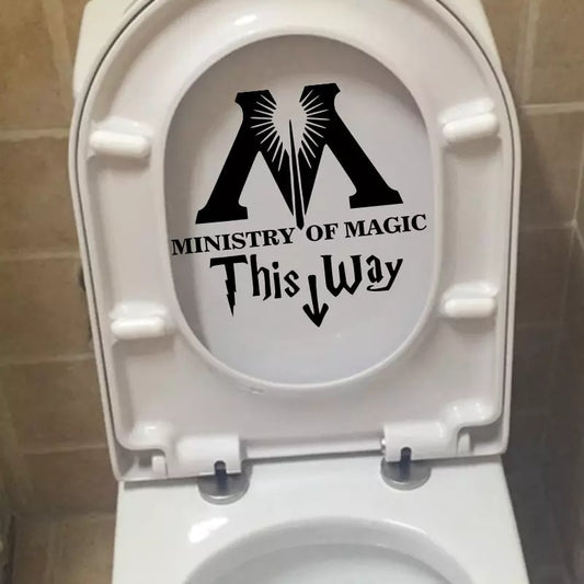 Harry Potter Ministry Of Magic Toilet Decal