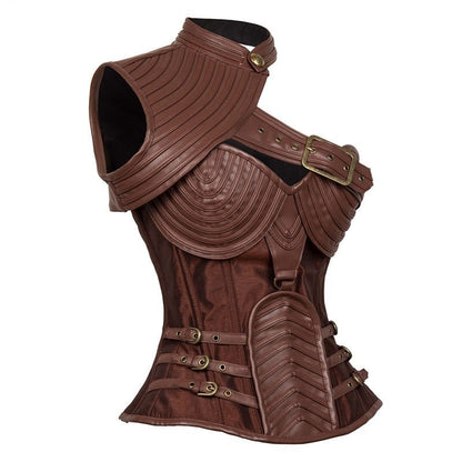 Steampunk Medieval Women's Armour Costume Corset