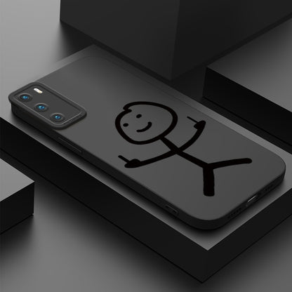 Cartoon Stick Man Galaxy Case | Double Bird