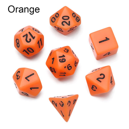 Solid Colour DnD Dice Set