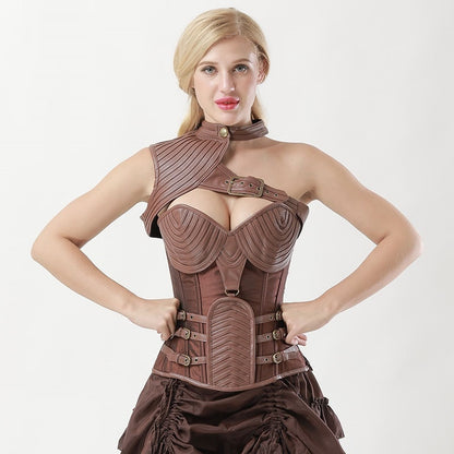 Steampunk Medieval Women's Armour Costume Corset