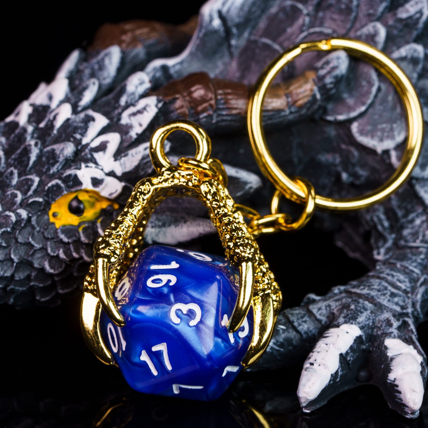 Dragon Claw Dice Keychain