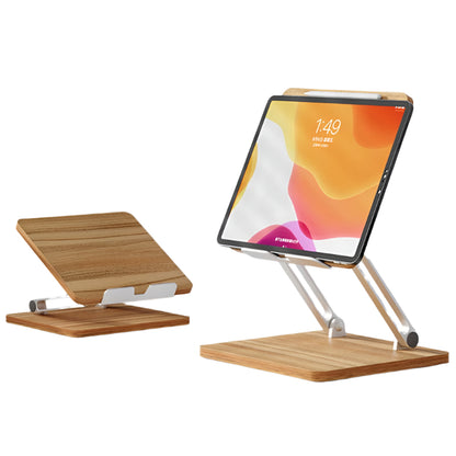 Sleek Wooden Adjustable Tablet Stand