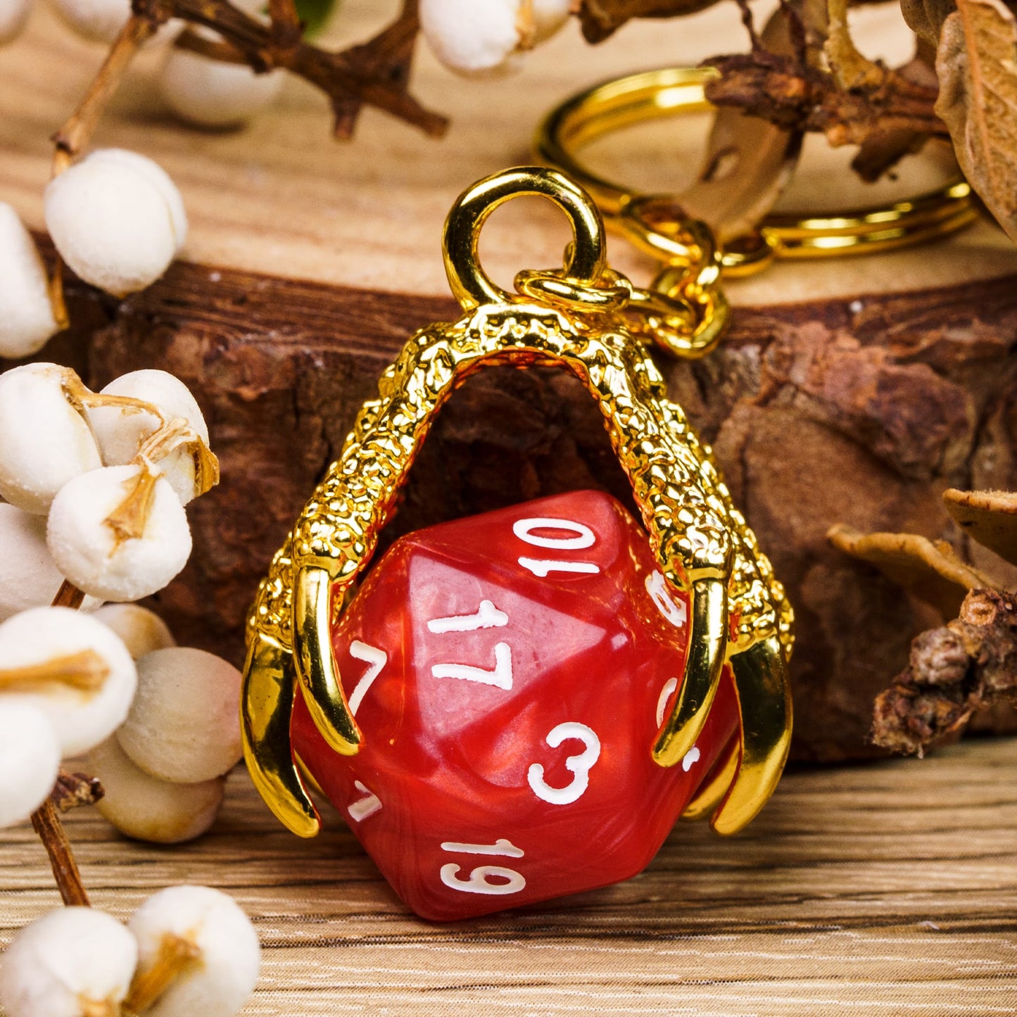 Dragon Claw Dice Keychain