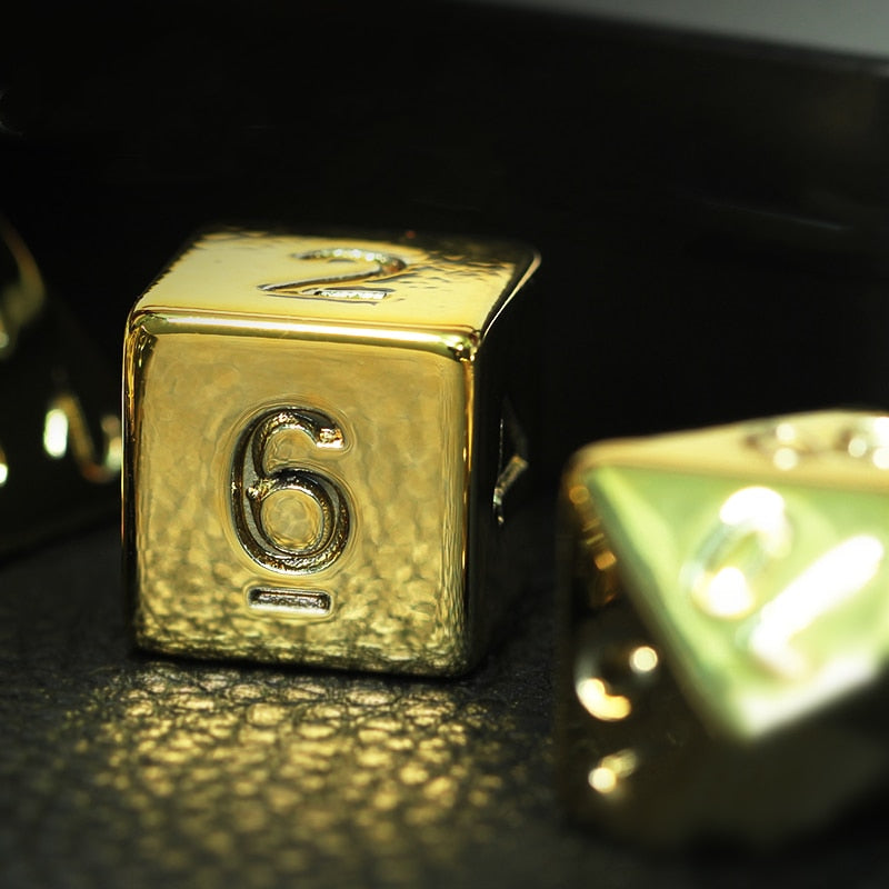 Gold DnD Dice Set