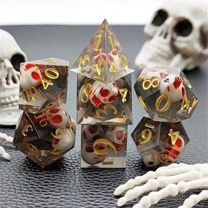 Mini Skulls Resin Dice Set