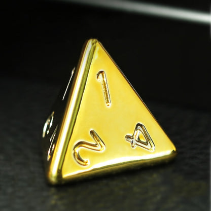 Shiny Gold DnD Dice Set