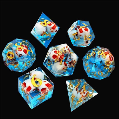 Mini Skulls Resin Dice Set