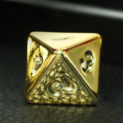Shiny Gold DnD Dice Set