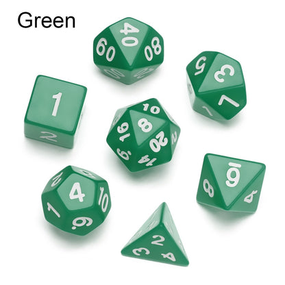 Solid Colour DnD Dice Set