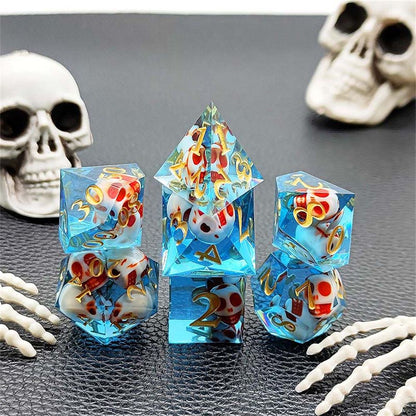 Mini Skulls Resin Dice Set
