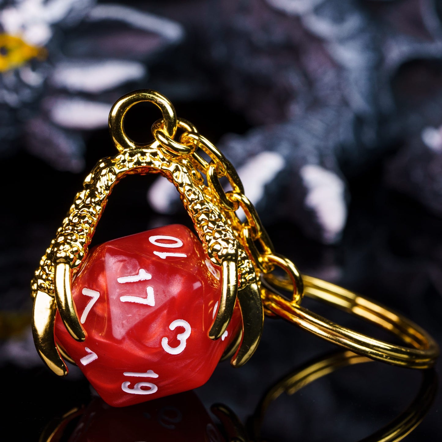 Dragon Claw Dice Keychain