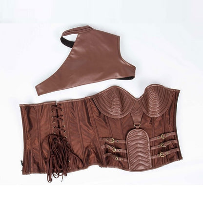 Steampunk Medieval Women's Armour Costume Corset