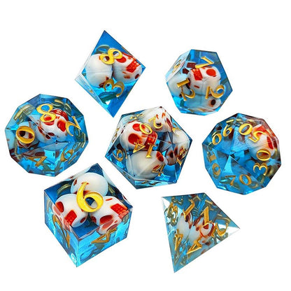 Mini Skulls Resin Dice Set