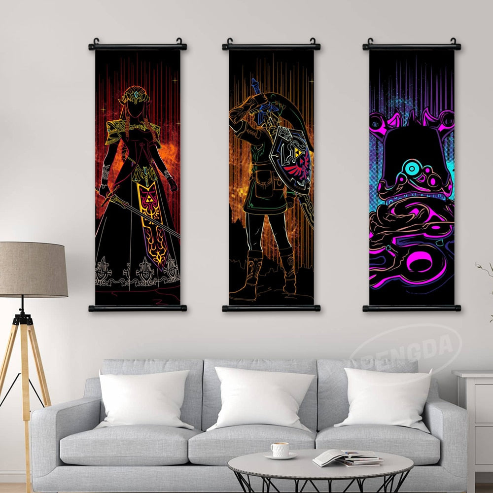 The Legend Of Zelda Dark Poster Scroll Wall Art