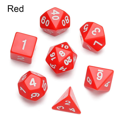 Solid Colour DnD Dice Set