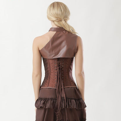 Steampunk Medieval Women's Armour Costume Corset