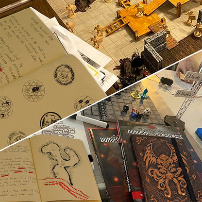 Embossed Cthulhu Leather Cover Notebook