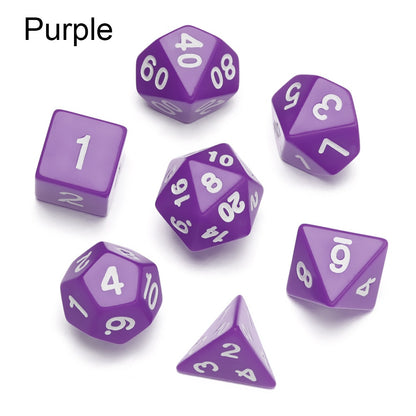 Solid Colour DnD Dice Set