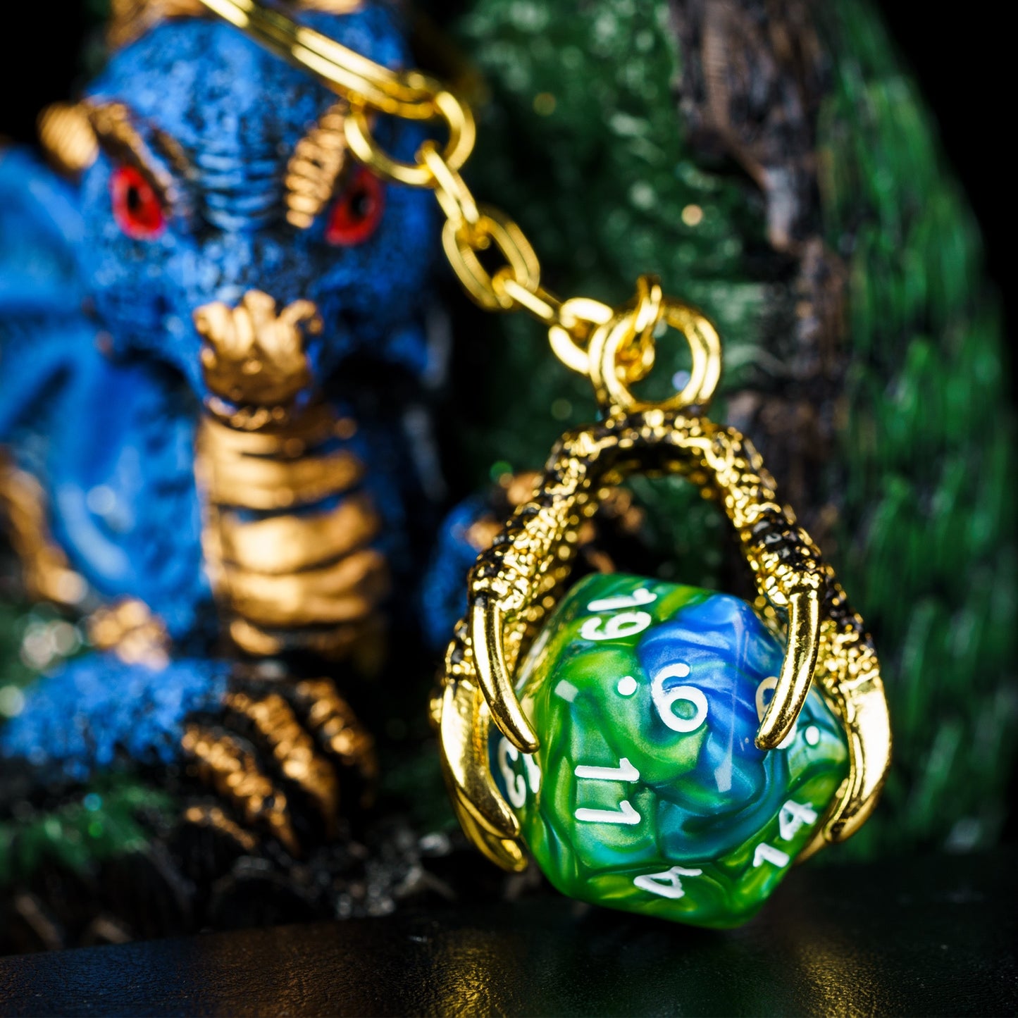 Dragon Claw Dice Keychain